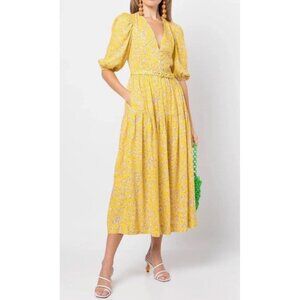 NWT Nicholas Celie Midi Dress Hastings Floral Linen